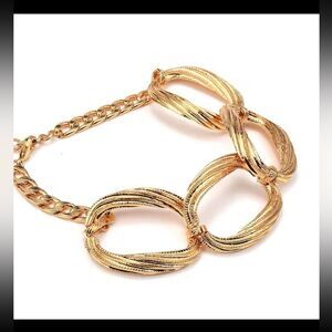 Vintage Gold Link Chain Necklace